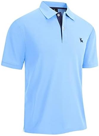 JACKETOWN Polo Shirts Herren Kurzarm Tshirt Schnelltrocknend Casual Shirt Outdoor Atmungsaktives Pol