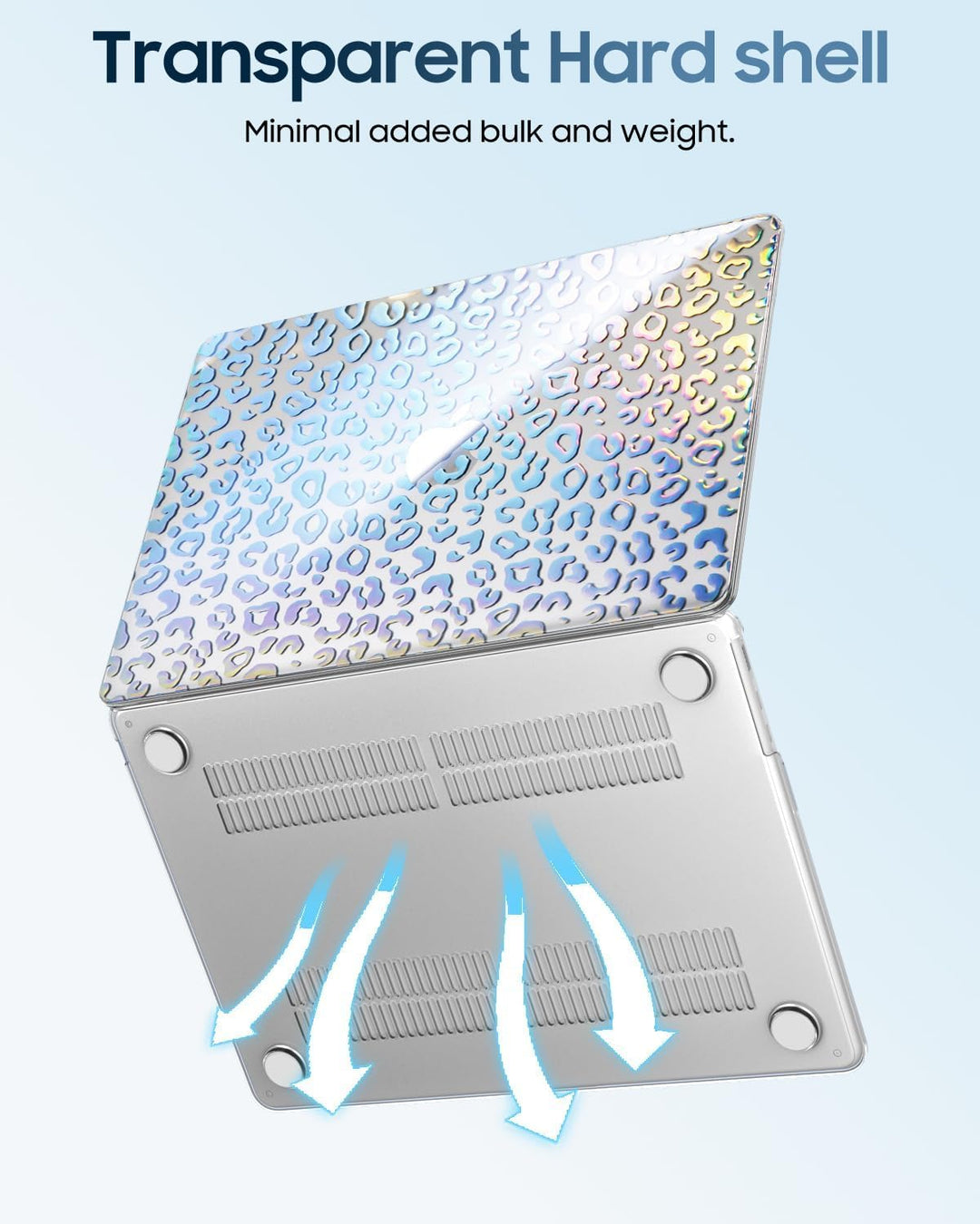 Fintie Hülle Kompatibel mit MacBook Air 13,6 Zoll M5 M4 M3 M2 (2026-2022) A3449 A3240 A3113 A2681, U