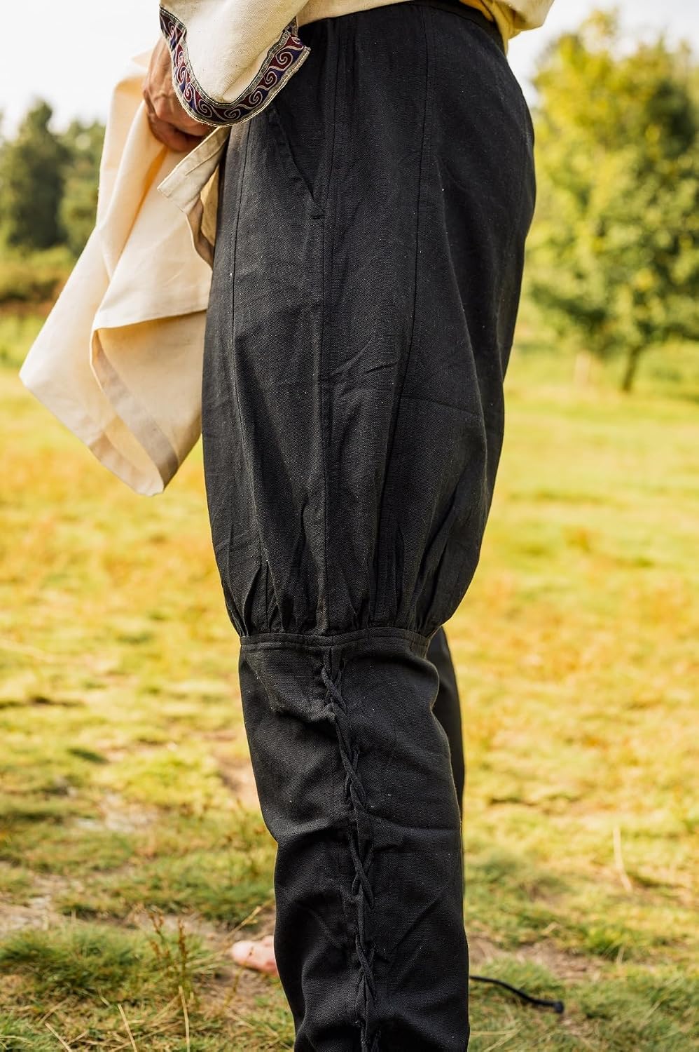 Leonardo Carbone® Wikingerhose mit Beinschnürung Magnus - Herren Hosen, Mittelalter Kleidung, Wiking