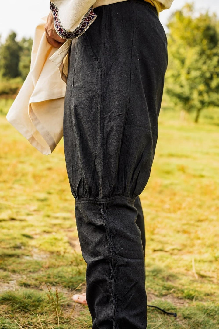 Leonardo Carbone® Wikingerhose mit Beinschnürung Magnus - Herren Hosen, Mittelalter Kleidung, Wiking
