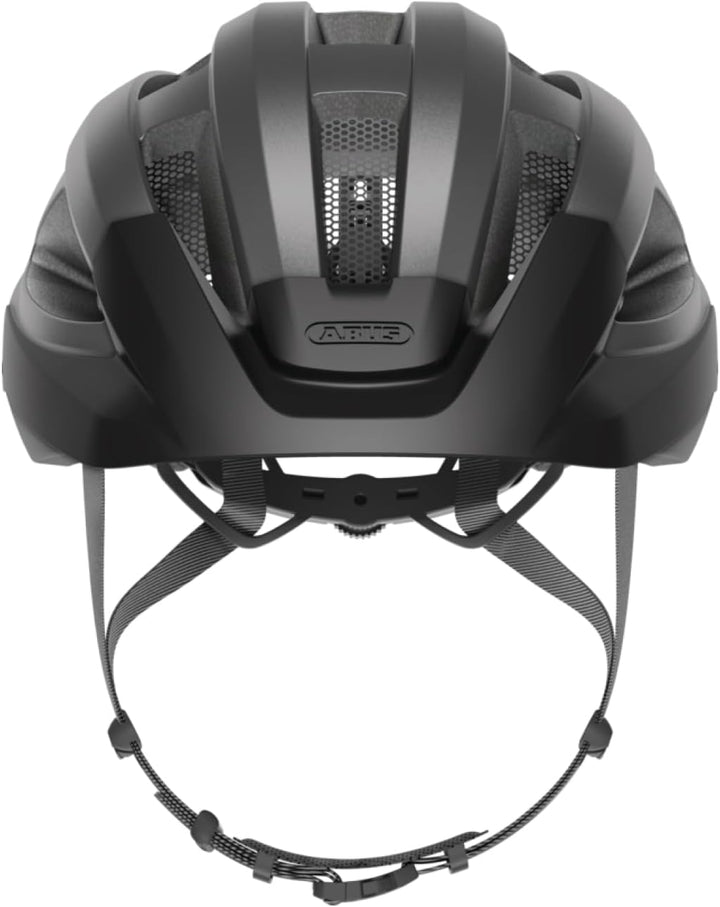 ABUS Rennradhelm Macator - sportiver Fahrradhelm für Einsteiger - auch für Zopfträger/-innen - für D
