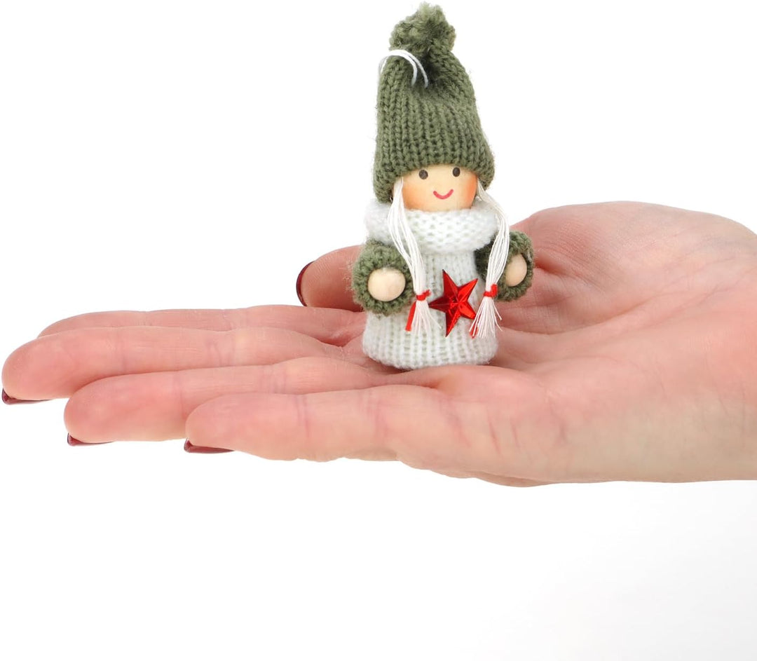 com-four® 12x Premium Weihnachtsbaum-Anhänger Engel - Christbaumschmuck - Feen-Figuren als Geschenka