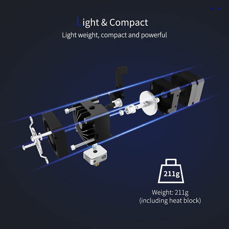 BIQU H2 V2S Direct Drive Dual Gear Metal Extruder