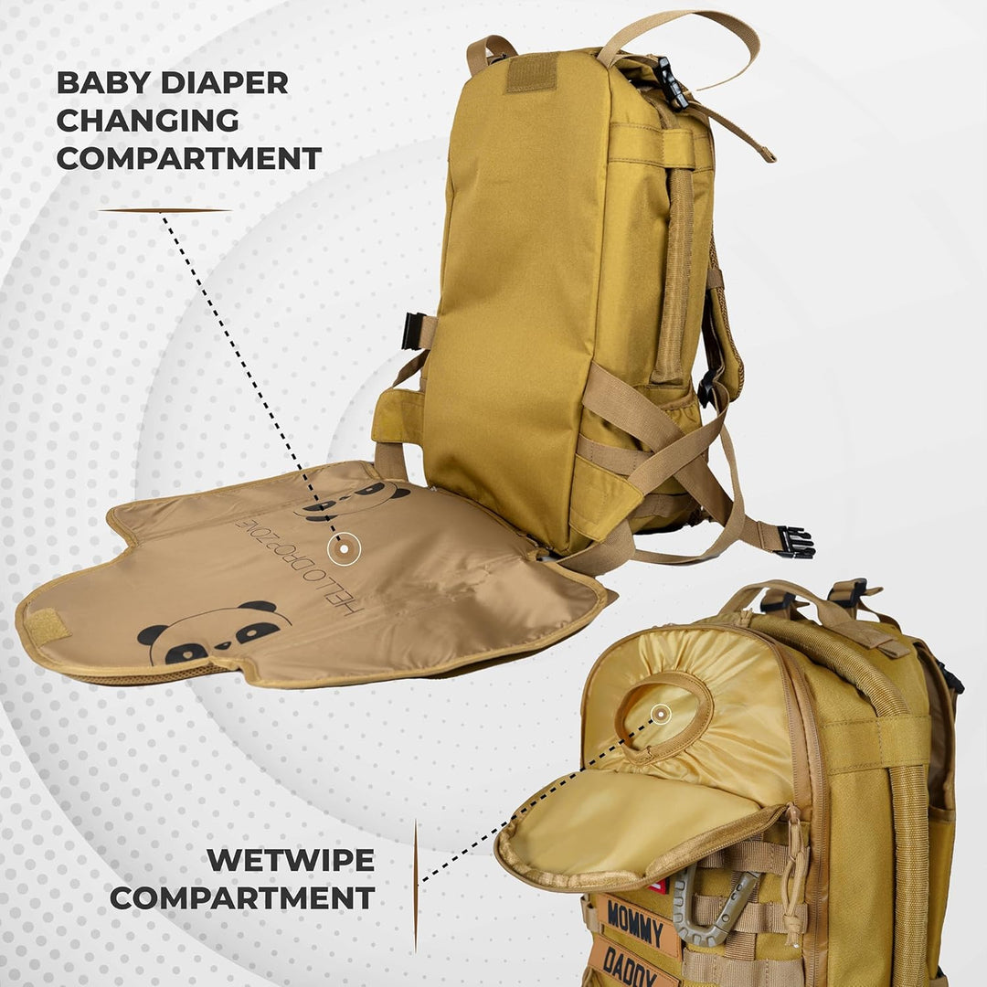 Mossa tactical baby gear Braun, Braun