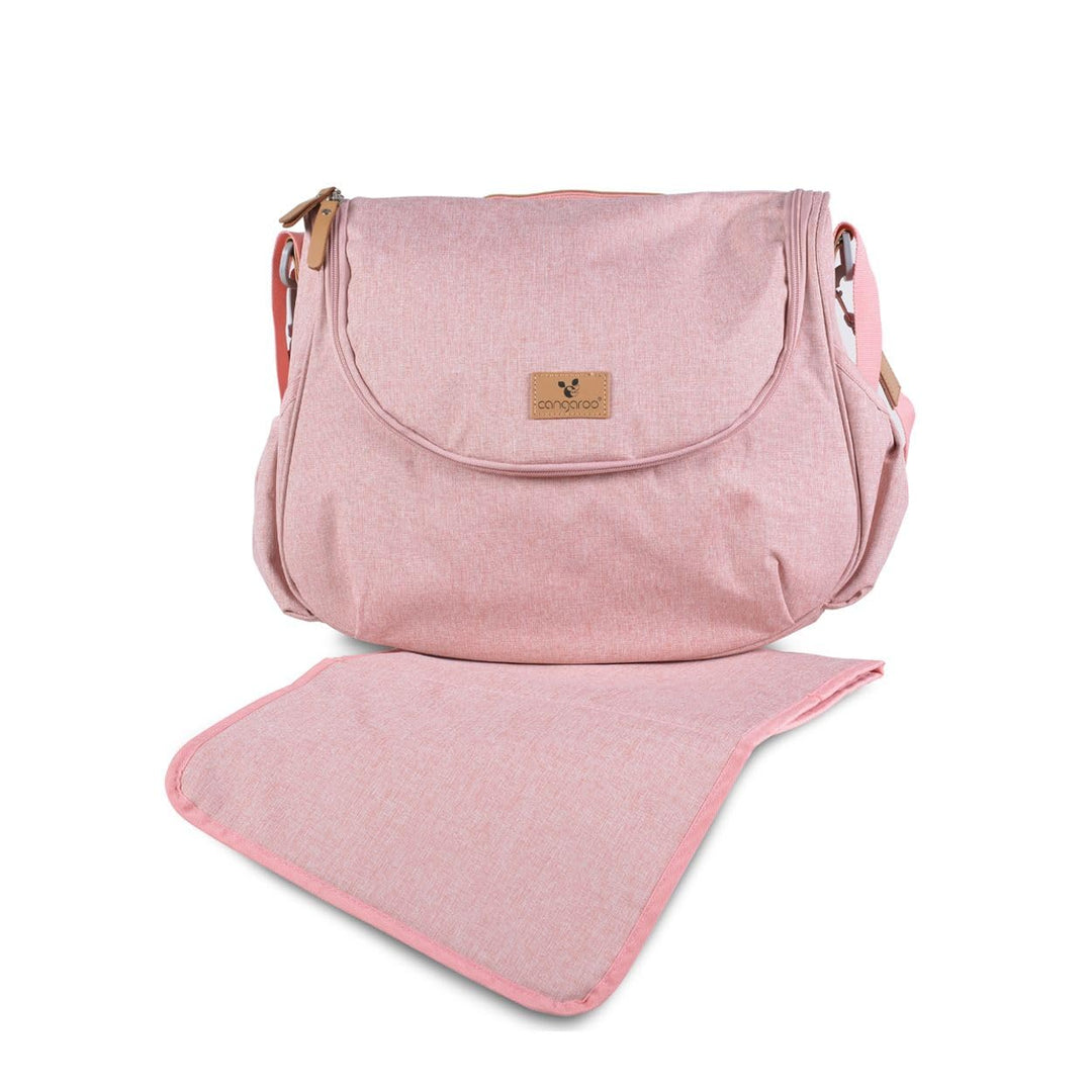 Cangaroo Wickeltasche Naomi Wickelunterlage, verstellbarer Gurt, Reissverschluss Rosa, Rosa
