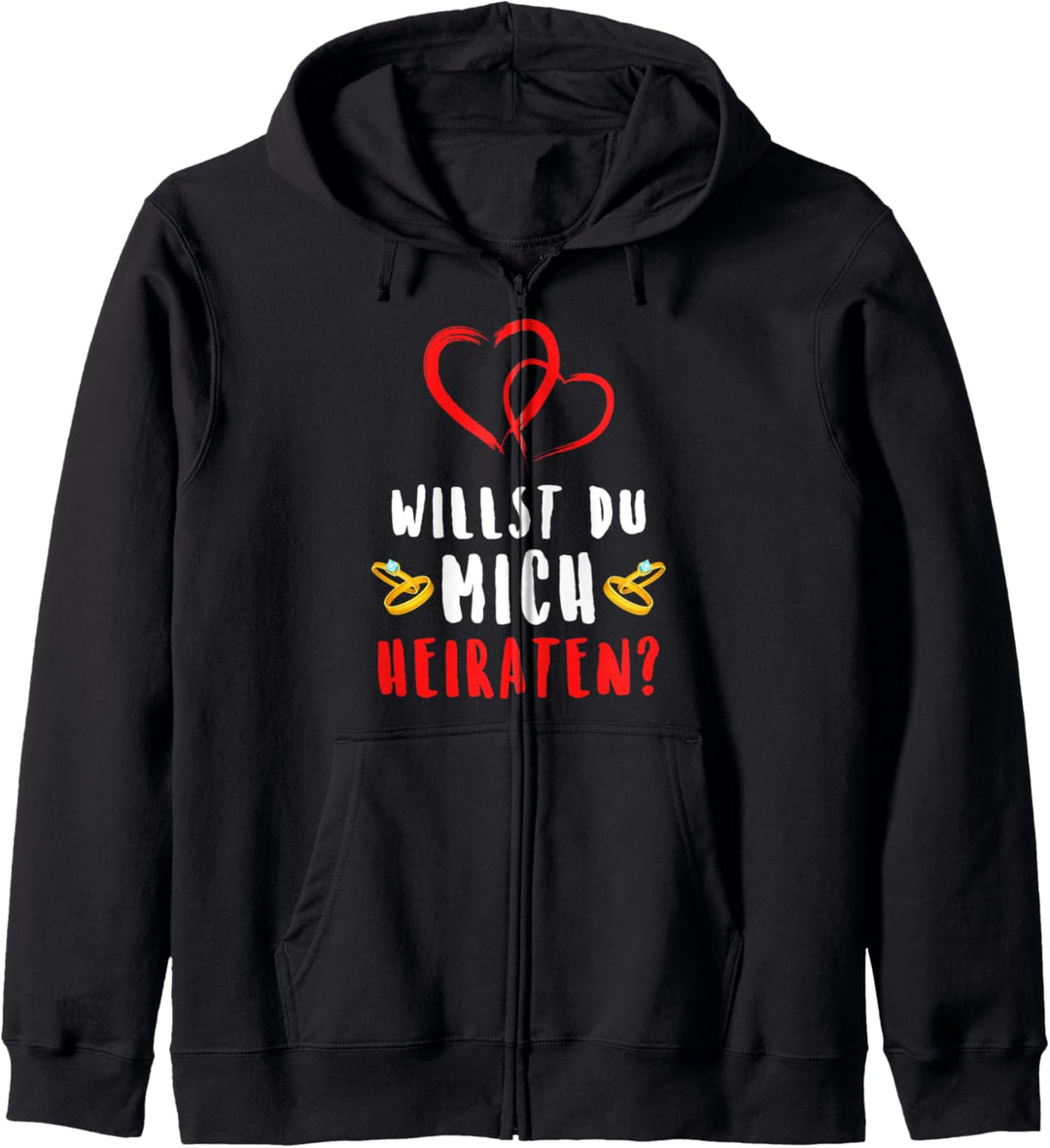 Heiratsantrag Design - Willst du mich heiraten? Kapuzenjacke
