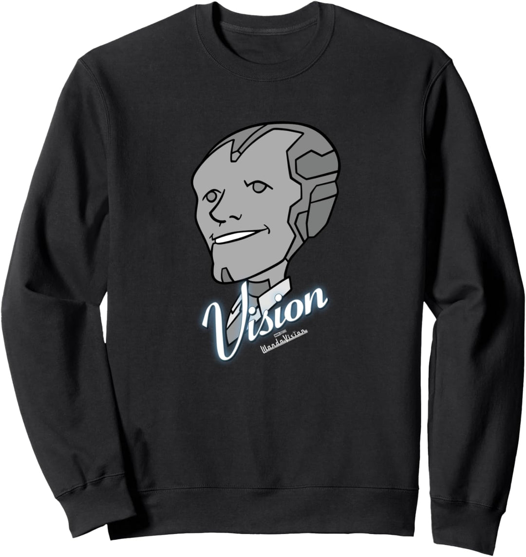 Marvel WandaVision Vision Retro Big Face Sweatshirt