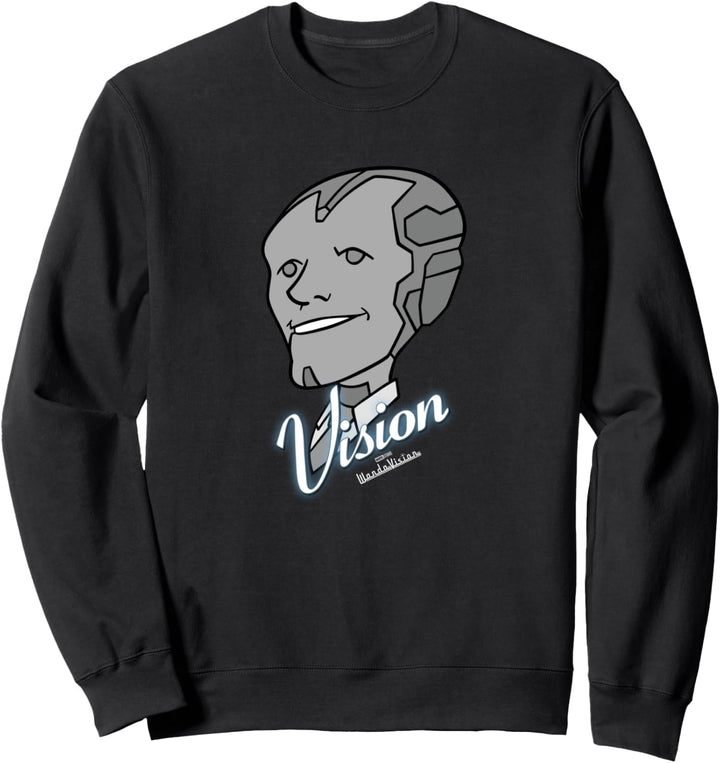 Marvel WandaVision Vision Retro Big Face Sweatshirt