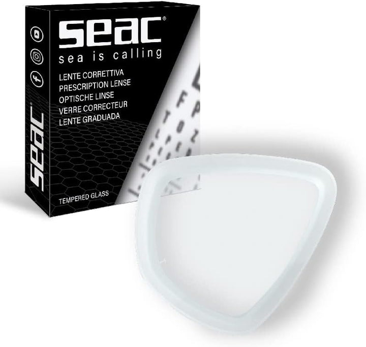 Seac Extreme optische Glaeser, Korrekturlinse für Tauchmaske in beide Richtungen -1,5 D., -1,5 D.