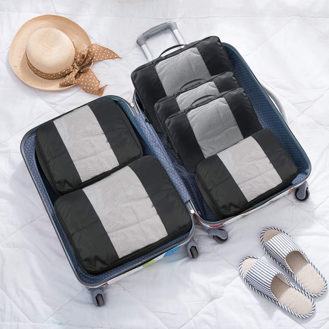 Kleidertaschen Kofferorganizer 6er Set, Netspower Reisen Organizer Tasche Packtaschen Reisegepäck Re