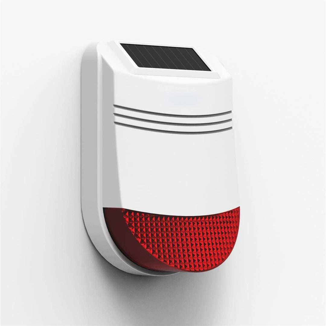 Safe2Home® Solar Funk Aussensirene/Aussenalarm für Funk Alarmanlage Safe2Home Serie SP110 / SP210 /