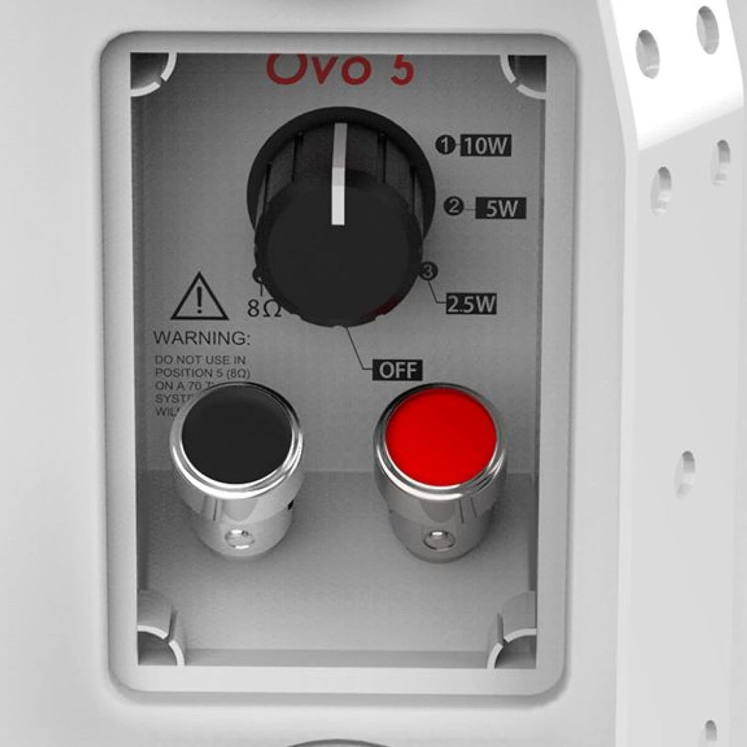 Audibax OVO 5 White Pareja de Altavoces Pasivos Pared 5 Pulgadas 100v / 8 Ohm IP65