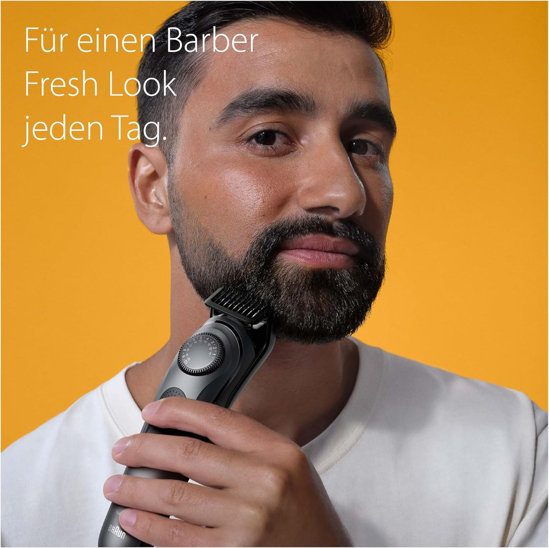 Braun Barttrimmer, Bartschneider/Trimmer/Haarschneider Herren, Haarschneidemaschine Profi (recycelba