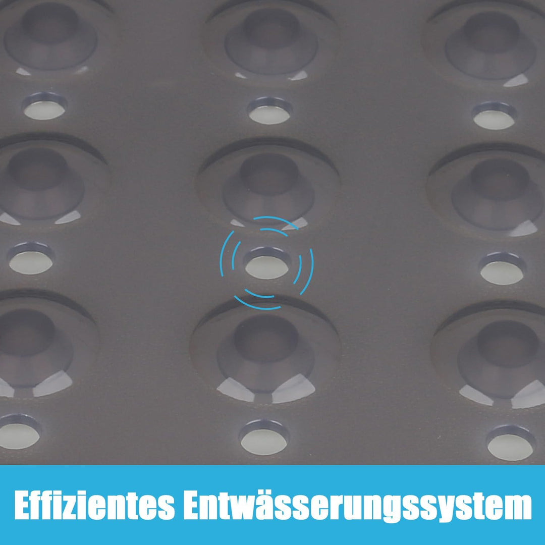 Lurowo Duschmatte rutschfest 80 * 80cm Duscheinlage, Antirutschmatte mit Saugnäpfe für Dusche oder B