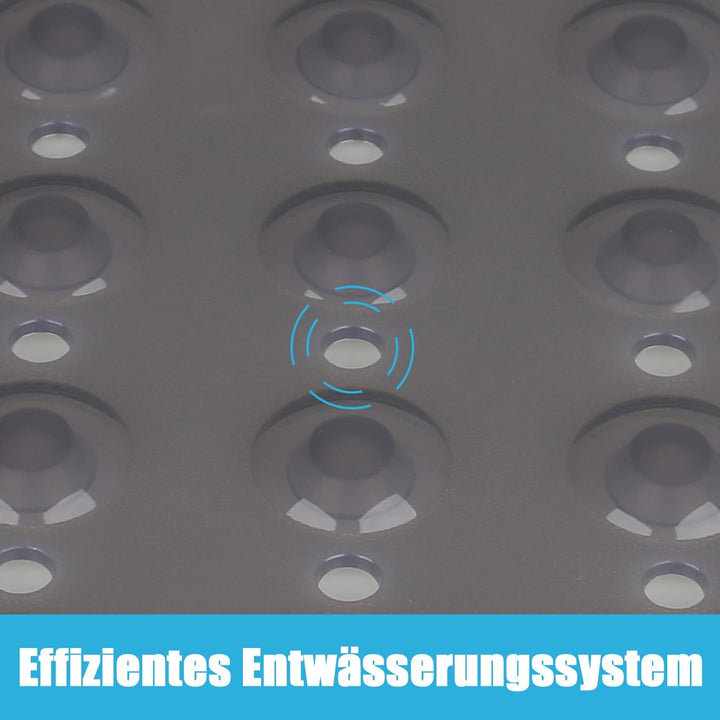 Lurowo Duschmatte rutschfest 80 * 80cm Duscheinlage, Antirutschmatte mit Saugnäpfe für Dusche oder B