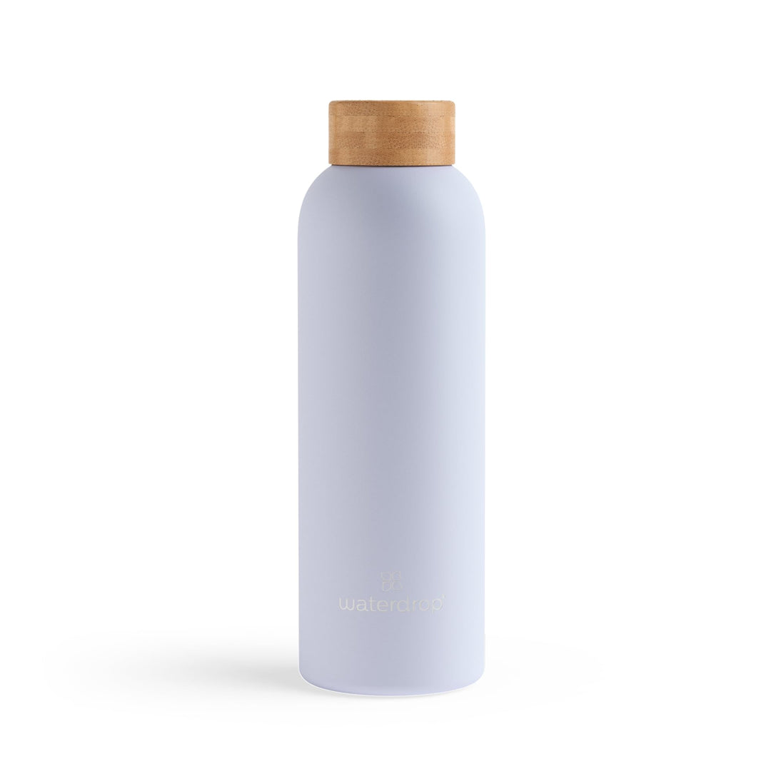 waterdrop® Edelstahl Trinkflasche 600ml - auslaufsichere Trinkflasche Kohlensäure geeignet - doppelw
