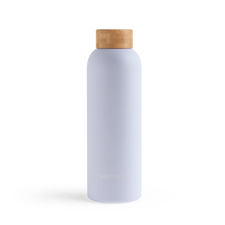 waterdrop® Edelstahl Trinkflasche 600ml - auslaufsichere Trinkflasche Kohlensäure geeignet - doppelw