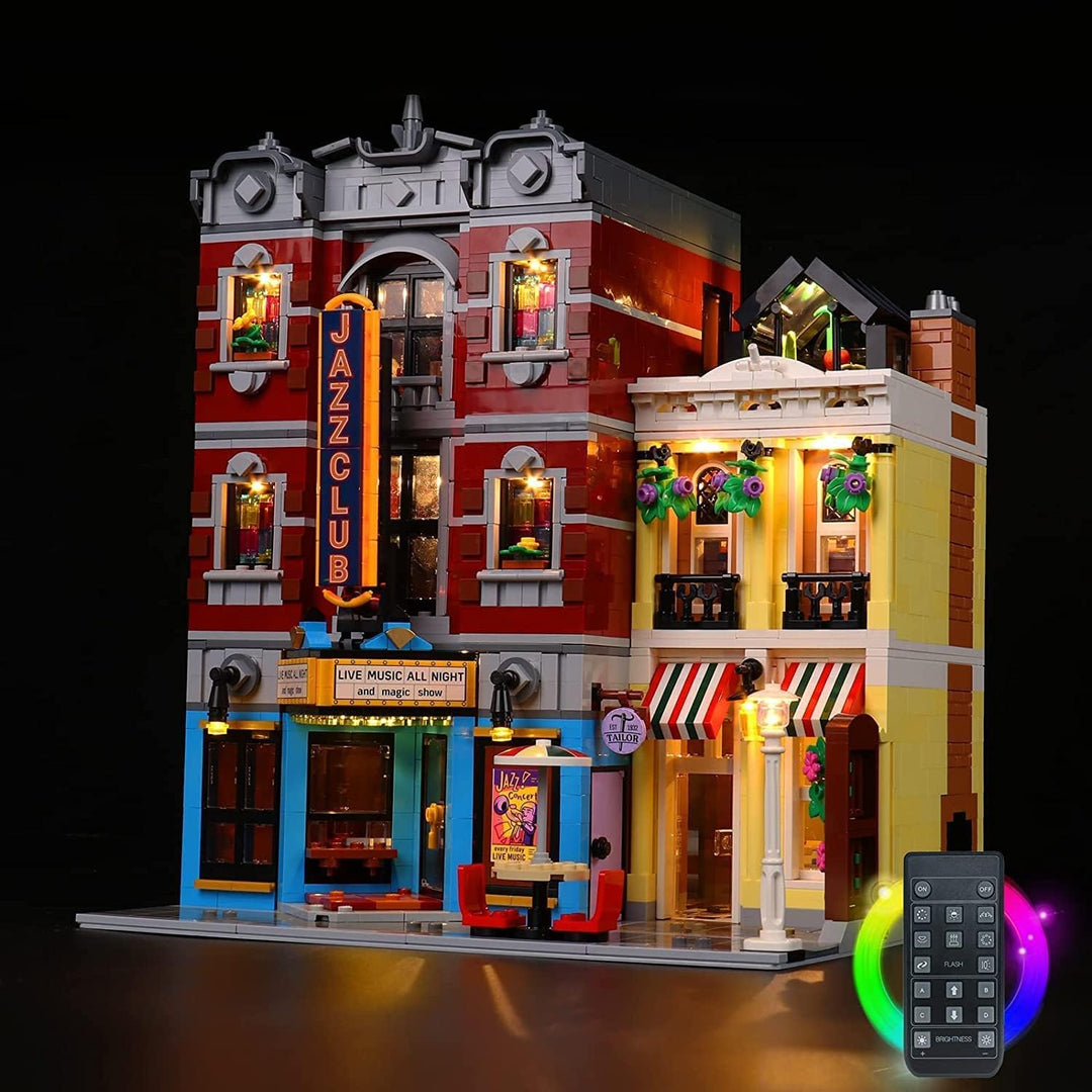 BrickBling Fernbedienung Dekorationsbeleuchtungsset für Lego 10312 Jazz Club Building Set, Licht-Kit