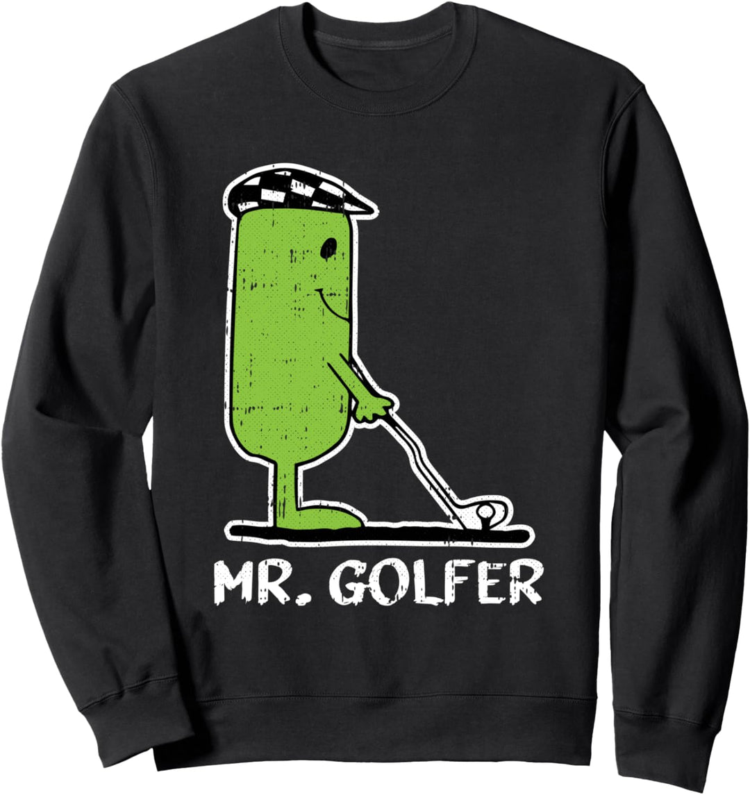 Mr Golfer Golf Player Cool Golfing Sports Lover Golfer Sweatshirt