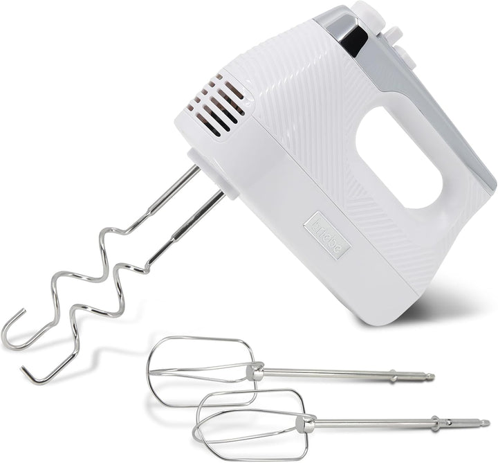 briebe Elegance Handmixer 400W, Handrührgerät Konditorei-Spezial 5 Geschwindigkeiten + Turbo, Handrü