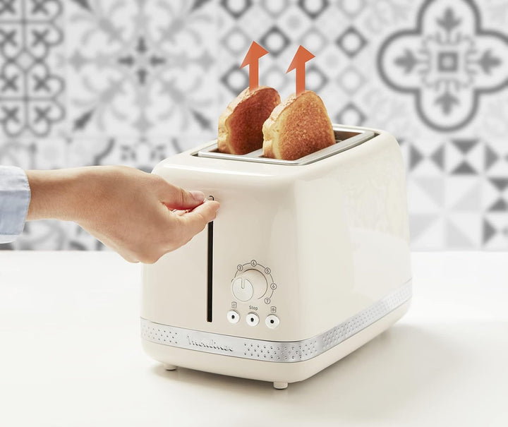 Moulinex LT300 Soleil Toaster, 7 Bräunungsstufen, Stoppfunktion, Auftaufunktion, Aufwärmfunktion, Fä