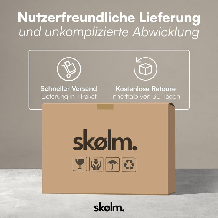 skølm Lodur Couchtisch oval aus Eichenholz – Beistelltisch 55 x 38 x 45 cm geölt – Holztisch stabil