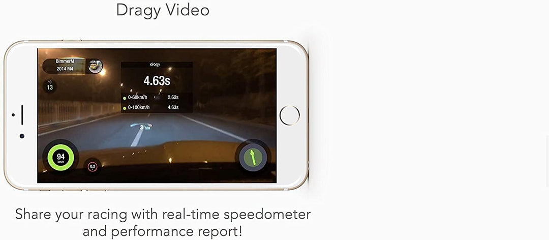 Neues dragy GPS-basiertes Leistungsmessgerät, bis zu 25 Hz GPS-Rundentimer, verbessertes UBLOX-Hochl