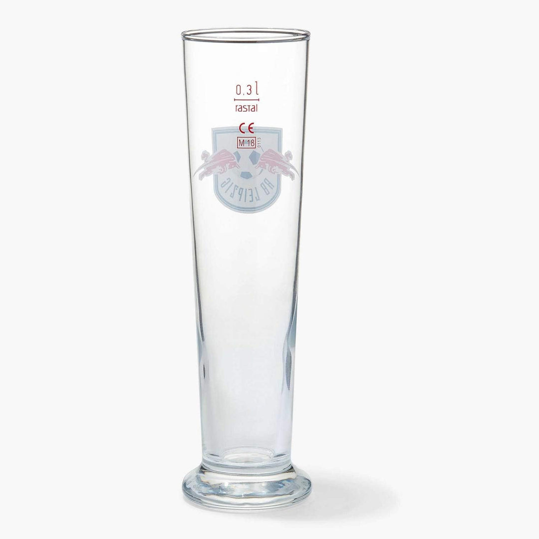 RB Leipzig Pilsglas - Logo farbig - 2er Set Bierglas RBL Glas - Plus Lesezeichen Wir lieben Fussball