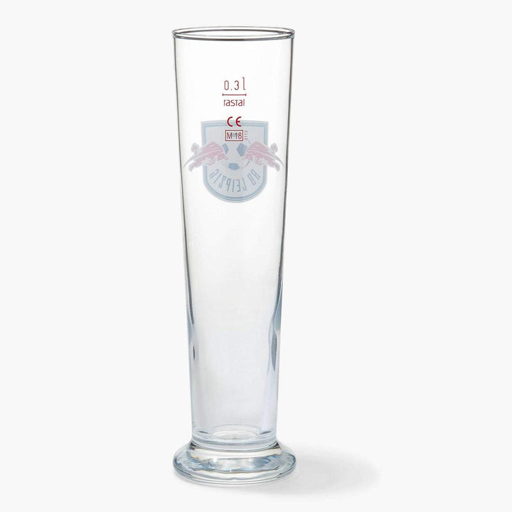RB Leipzig Pilsglas - Logo farbig - 2er Set Bierglas RBL Glas - Plus Lesezeichen Wir lieben Fussball