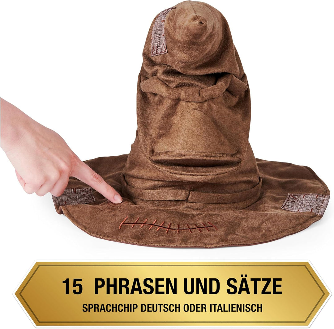 Wizarding World Harry Potter - Interaktiver Sprechender Hut mit Sound, Spielzeug für Kinder ab 5 Jah