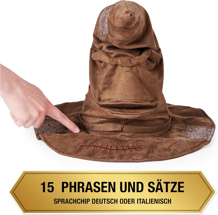 Wizarding World Harry Potter - Interaktiver Sprechender Hut mit Sound, Spielzeug für Kinder ab 5 Jah