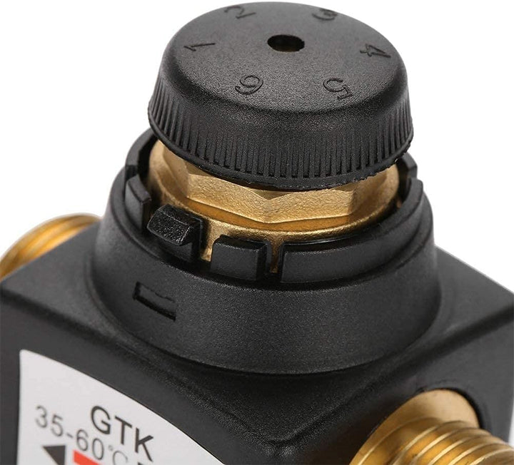 Messing 3 Wege Thermostatmischventil mit Aussengewinde DN20 und Aussenanschlüssen für Solarwarmwasse