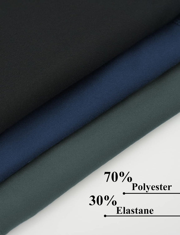 MOVE BEYOND Butterweiche Damen Straight Leg Yoga Hose mit 4 Taschen Bauchfrei Workout Arbeitshose S