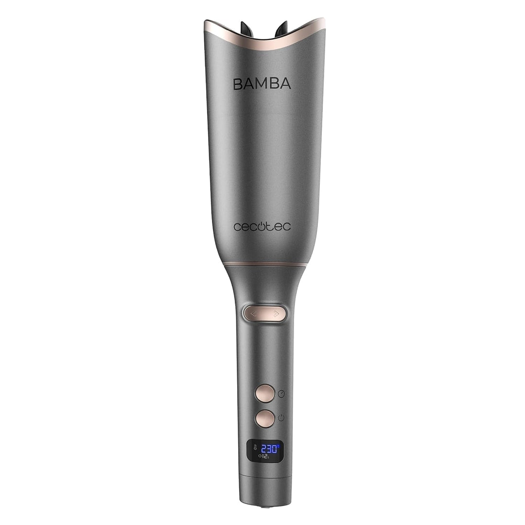 Cecotec Lockenstab Bamba SurfCare 850 Magic Waves Vision. Digitalmotor, Keramikumhüllung des Zylinde