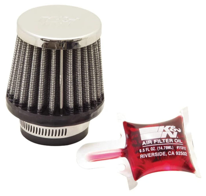 K&N RC-0790 KFZ und Motorrad Universal Chrom Filter Rot