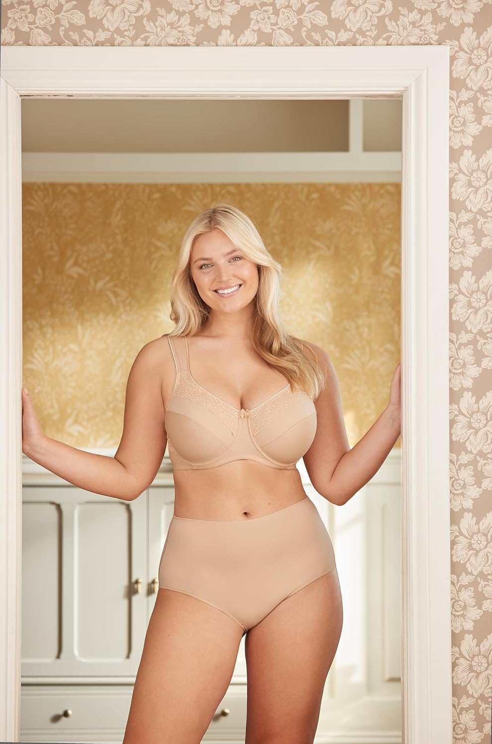 Miss Mary of Sweden Minimizer Bügel-BH Cotton Now Flatcup 85D Beige, 85D Beige