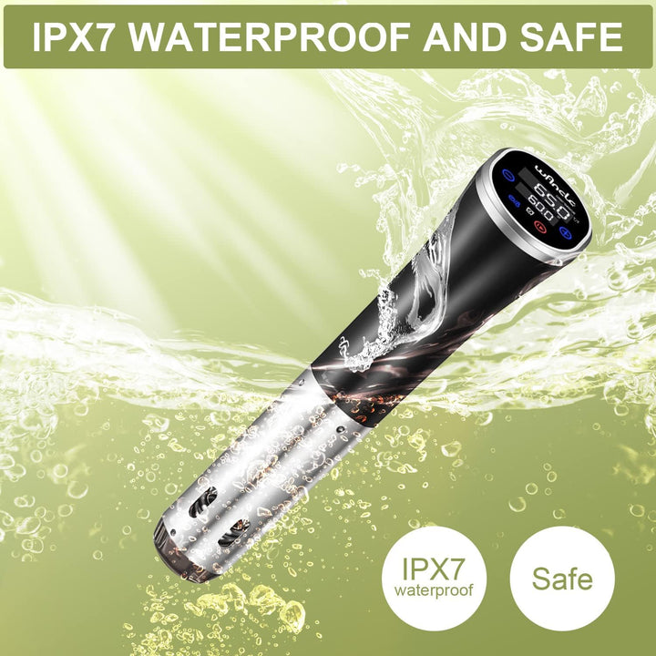 Sous Vide, Wancle Sous Vide Garer Stick 1100W IPX7 Wasserdicht Präzisionskochtopf Immersion Zirkulat