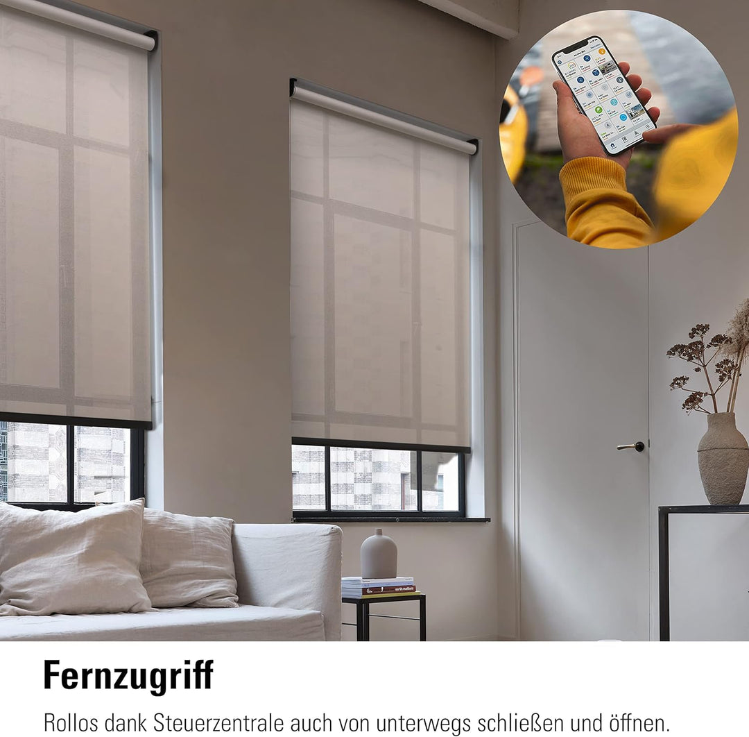 Eve MotionBlinds Upgrade Kit für Rollos – Motor zum nachrüsten bestehender Rollos im Innenraum (Appl