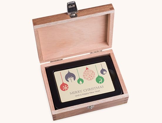 CHOCOLISSIMO - Schokolade Geschenk - Schokoladentafel aus weisser Schokolade in Form einer Visitenka