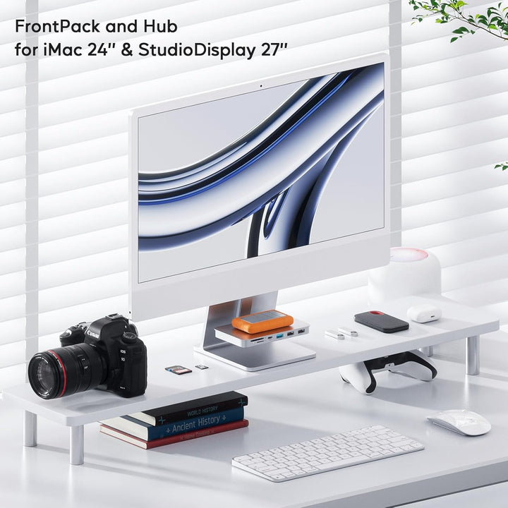 USB C Hub für iMac M1/M3/M4, iMac Zubehör 6 in 1 mit USB C 3.2 Gen 2, USB A 3.2 Gen 2, SD&TF, 2 x US