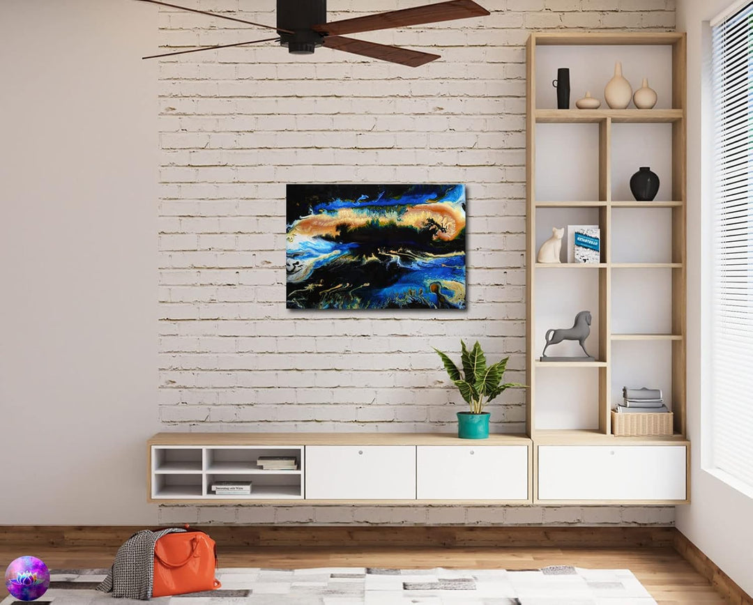 Original Gemälde Abstrakte Malerei - moderne hochglanz Wandbilder - Resin Art Kunst Bild Harz Unikat