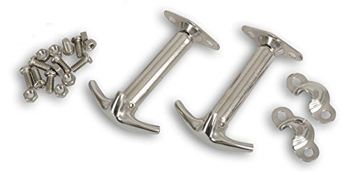 Haubenhalter Set aus Edelstahl~