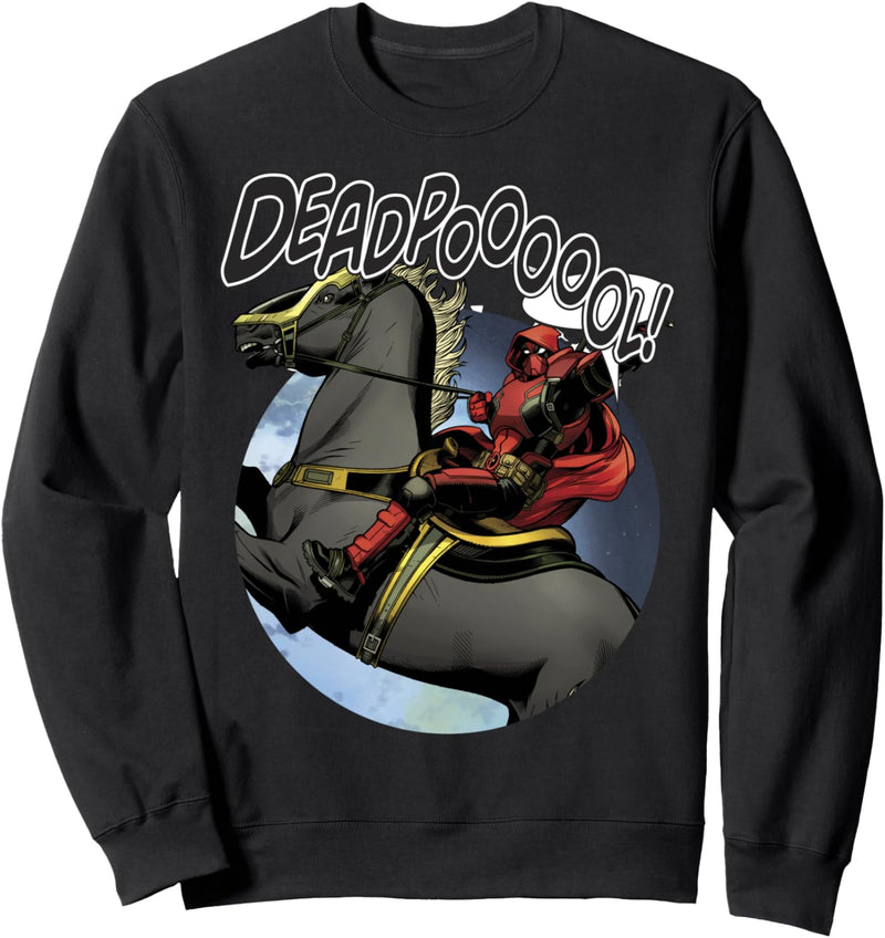 Marvel Deadpool Horseback Robin Sweatshirt