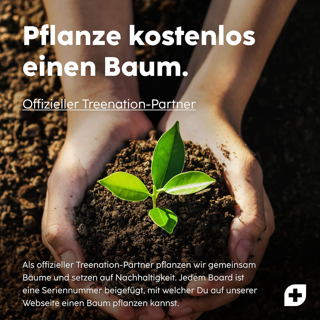 Vesta+ Balance Board Holz + Fitness App, Balanceboard aus nachhaltigem Eichenholz - Der Balance Boar