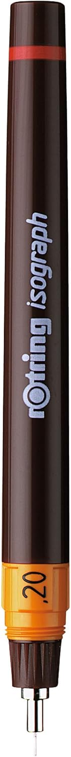 rOtring Isograph technischer Zeichenstift | 0,20 mm nachfüllbare Fineliner, 0,20 mm