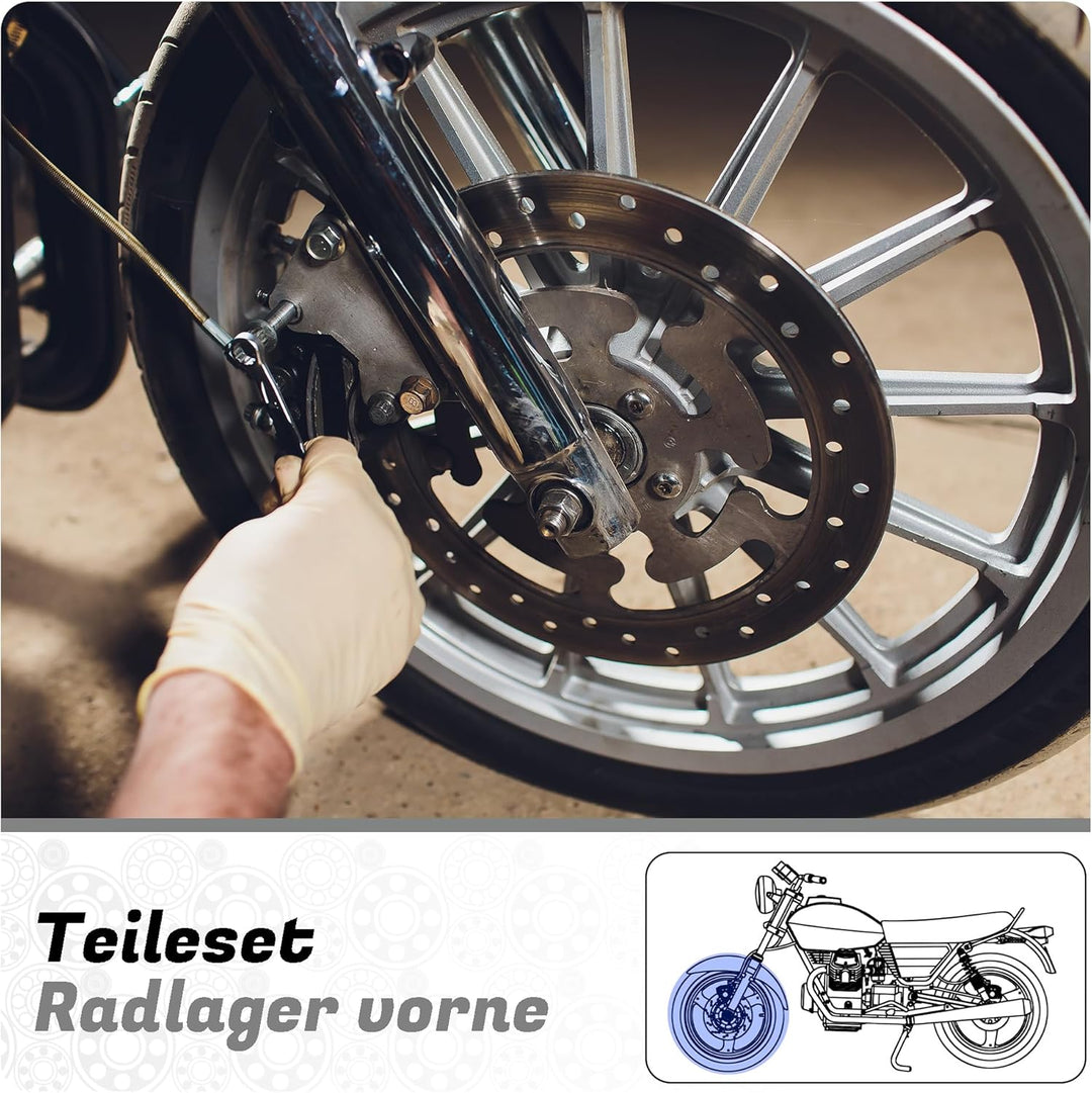 Parts and Parts Radlager vorne kompatibel mit Access AMX AMX 6.46 AMX 6.46 EFI 4x4 AMX 6.46 LV EFI