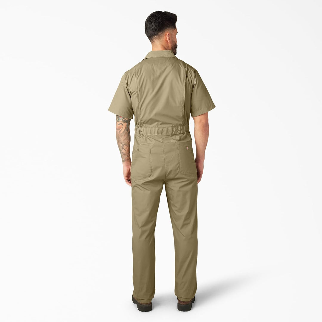Dickies Herren Short Sleeve Coverall Arbeitsoverall S Kurz Khaki, S Kurz Khaki