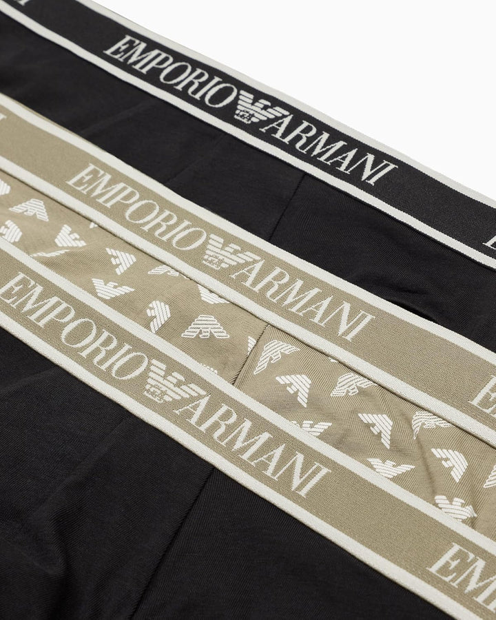 Emporio Armani Herren 3er-Pack Slip (1er Pack) L Blk/Blk.vet/Blk, L Blk/Blk.vet/Blk