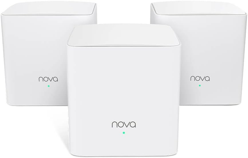 Tenda Nova MW5C (3-teilig) Mesh WLAN System, Dual Band AC1200 Mesh Router & Repeater, WLAN Heimnetz