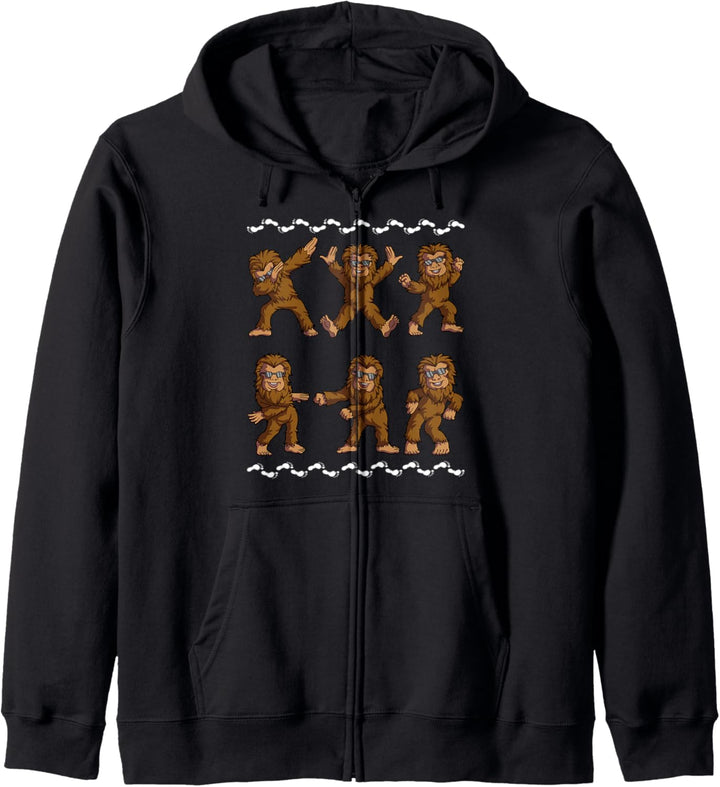Tanzen Bigfoot Sasquatch Dance Dab Boy Mädchen Kinder Lustig Kapuzenjacke